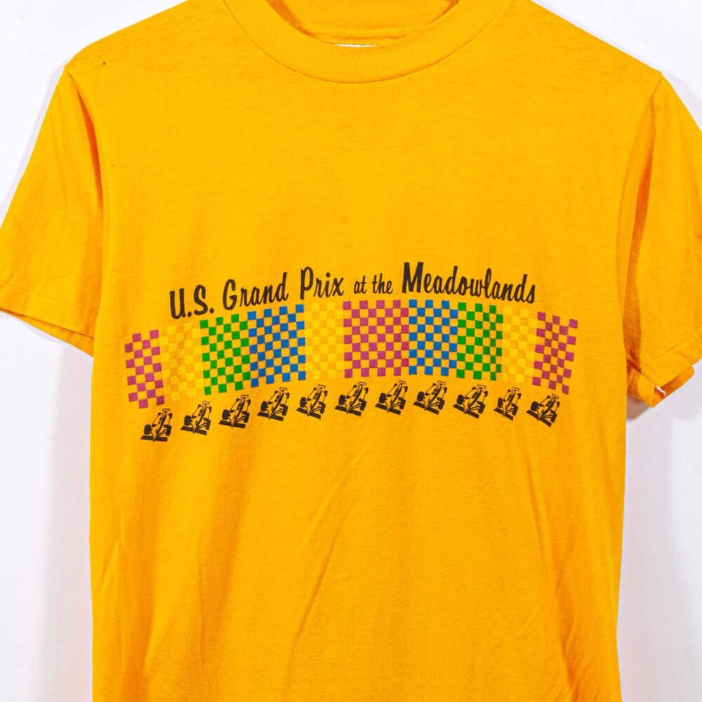 US Grand Prix At The Meadowlands T-Shirt Medium VTG 80s Racing Cars